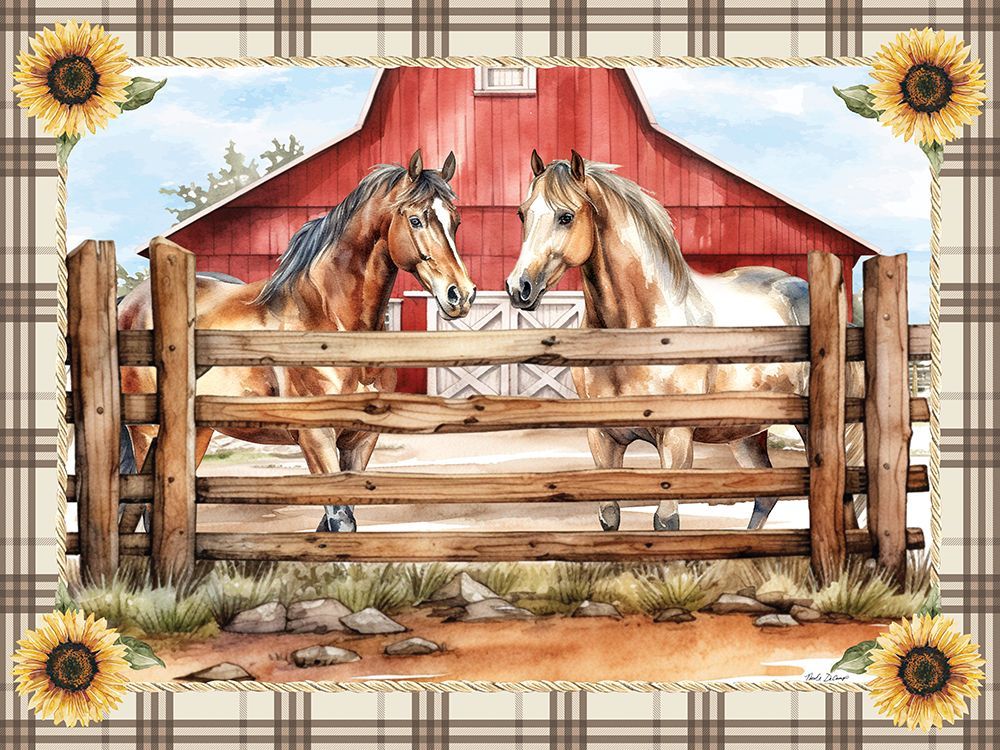 Fence Line Friends art print by Nicole DeCamp for $57.95 CAD