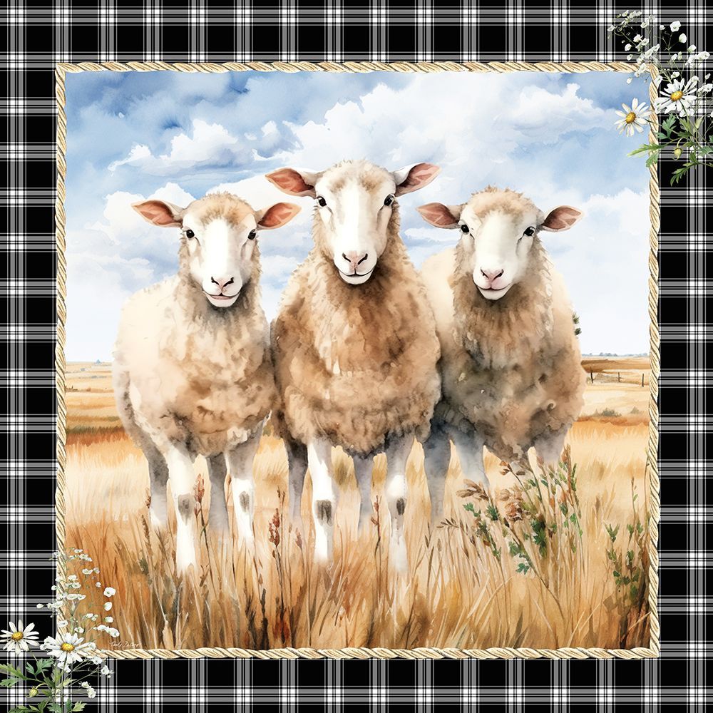 The Watchful Sheep art print by Nicole DeCamp for $57.95 CAD