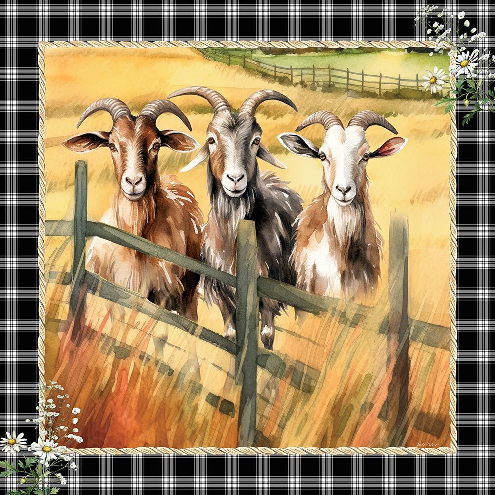The Watchful Goats art print by Nicole DeCamp for $57.95 CAD
