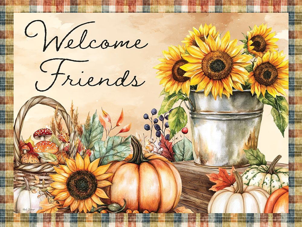 Fall Welcome Friends art print by Nicole DeCamp for $57.95 CAD