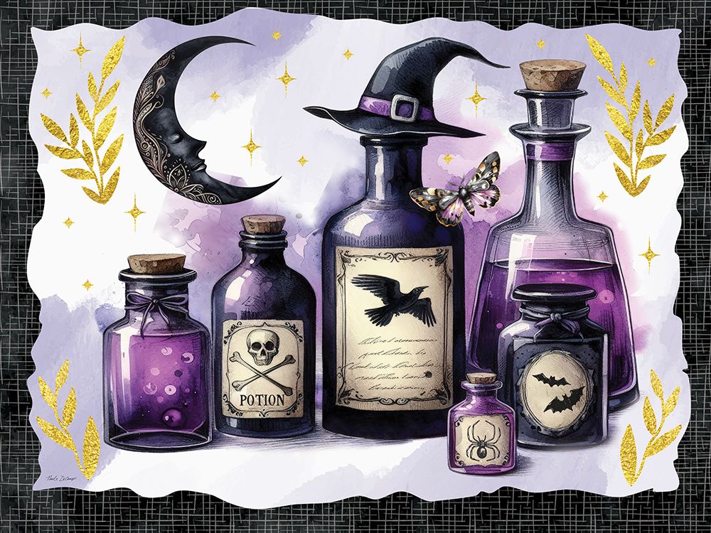Mystic Halloween Potions art print by Nicole DeCamp for $57.95 CAD