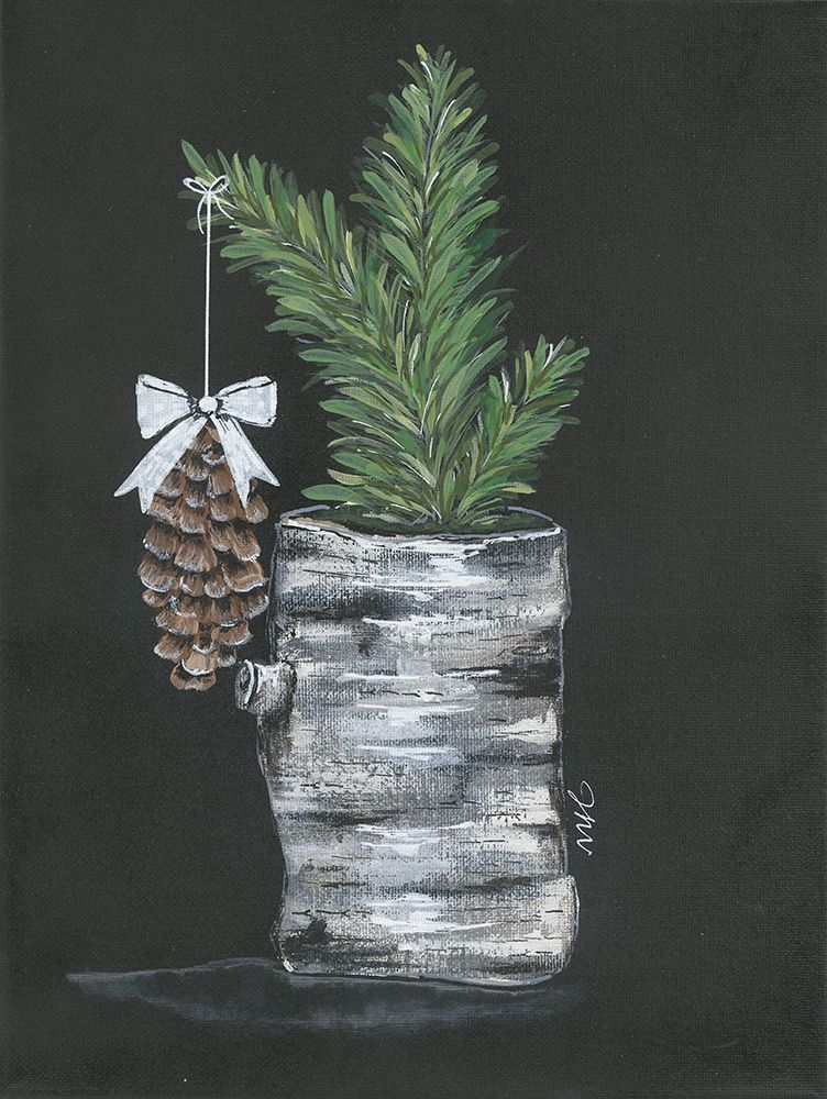 Birch Log Planter art print by Julie Norkus for $57.95 CAD