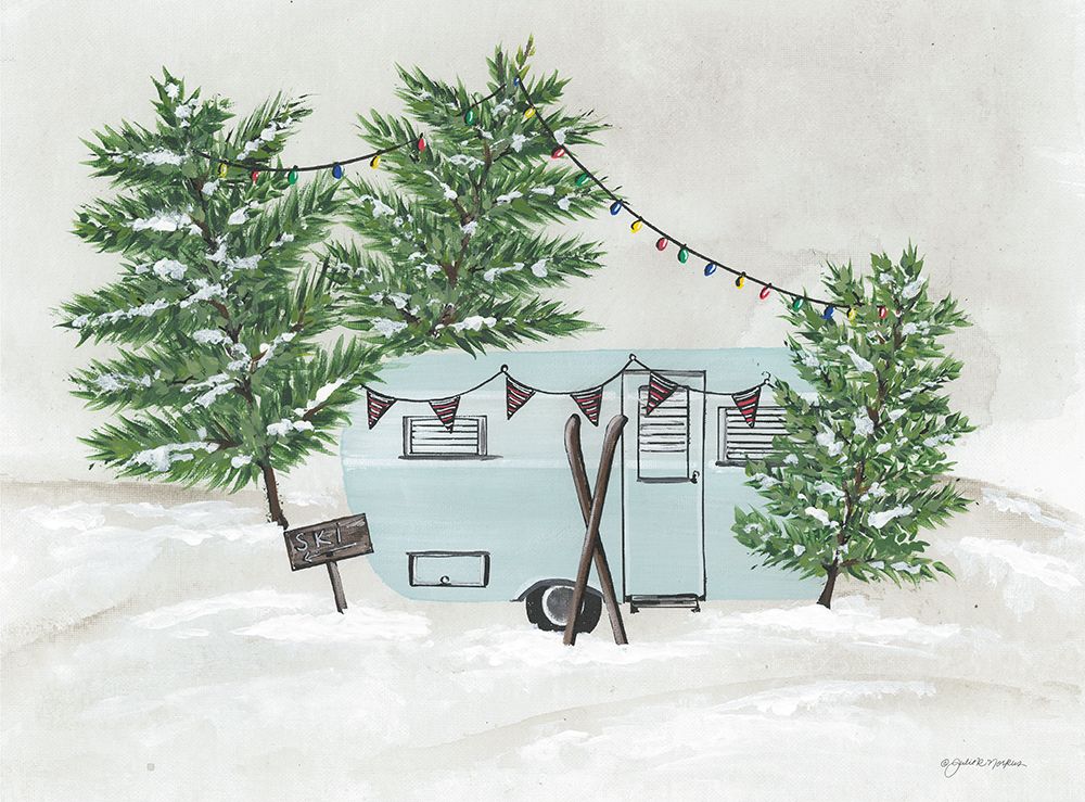 Skiing the Back Hills art print by Julie Norkus for $57.95 CAD
