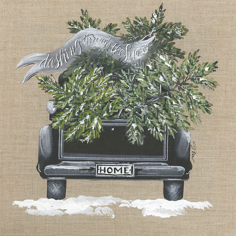 Dashing Through the Snow Truck art print by Julie Norkus for $57.95 CAD
