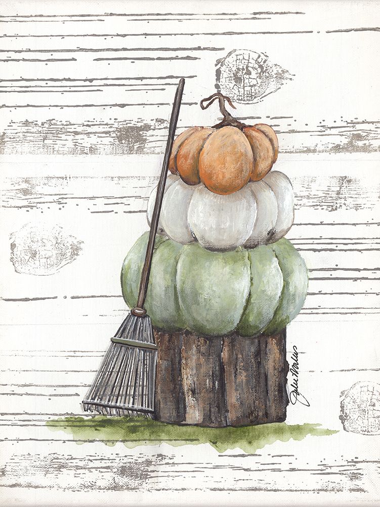 Raking Leaves art print by Julie Norkus for $57.95 CAD