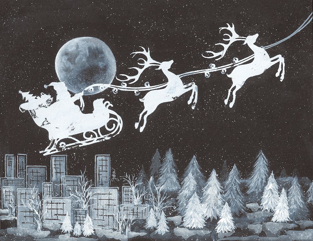 Santa Claus is Coming to Town art print by Julie Norkus for $57.95 CAD