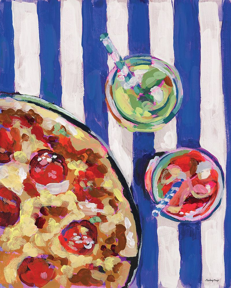 Positano Pizza Party art print by Painting Paige for $57.95 CAD