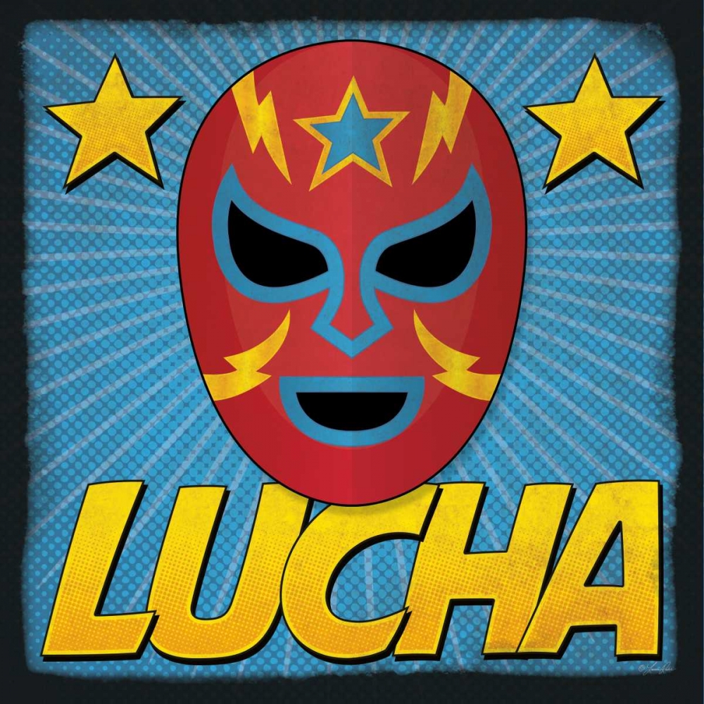 Lucha art print by Lauren Rader for $57.95 CAD