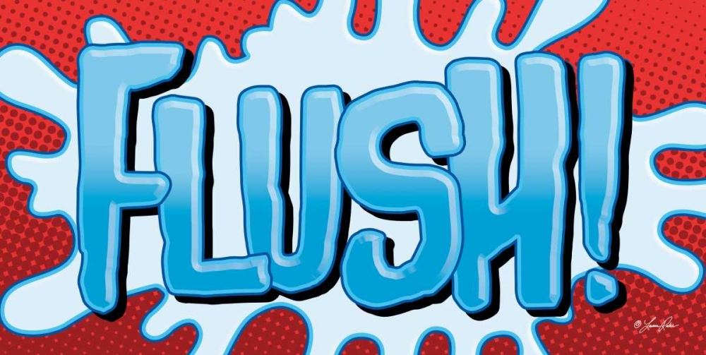 Superhero Flush! art print by Lauren Rader for $57.95 CAD