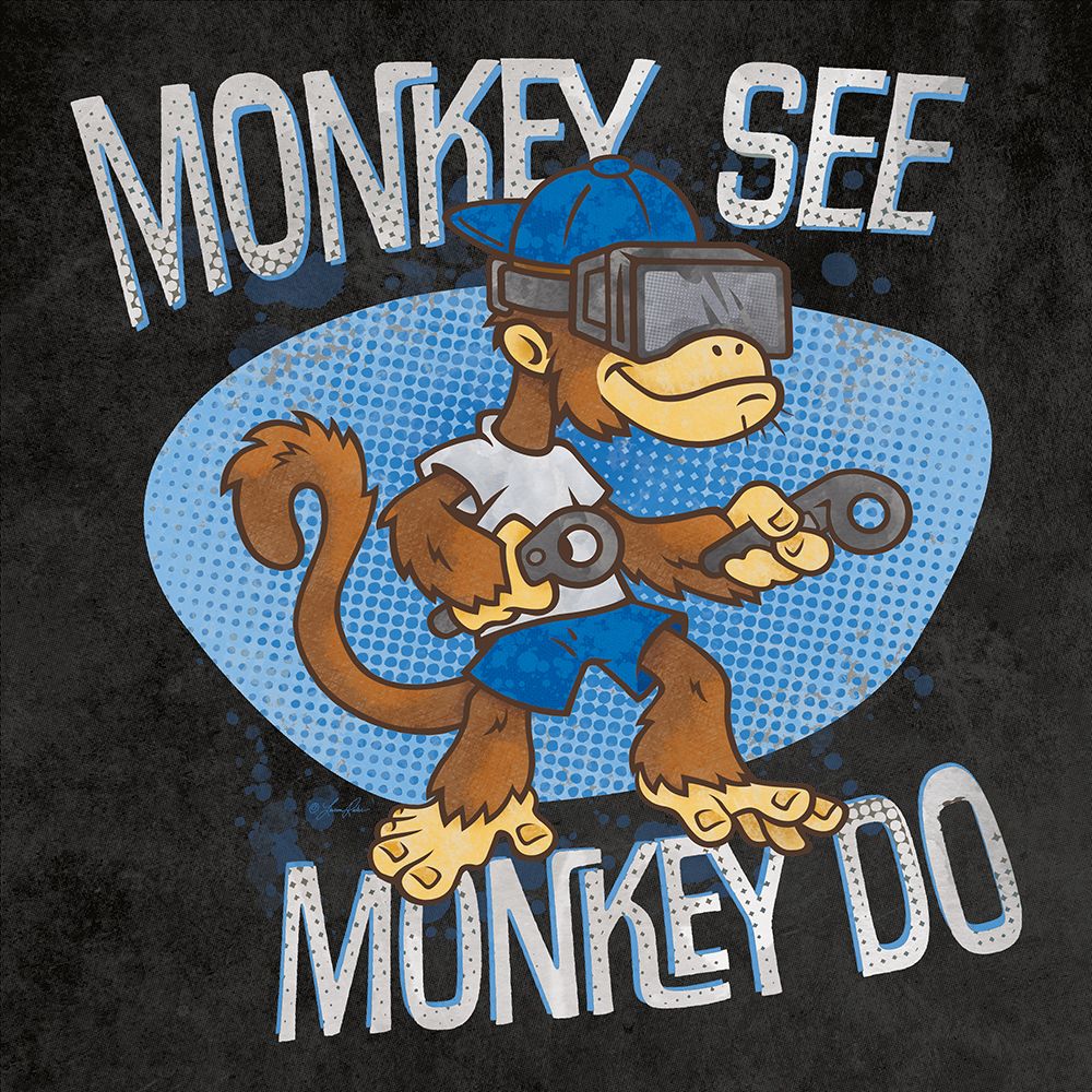 Monkey See, Monkey Do art print by Lauren Rader for $57.95 CAD