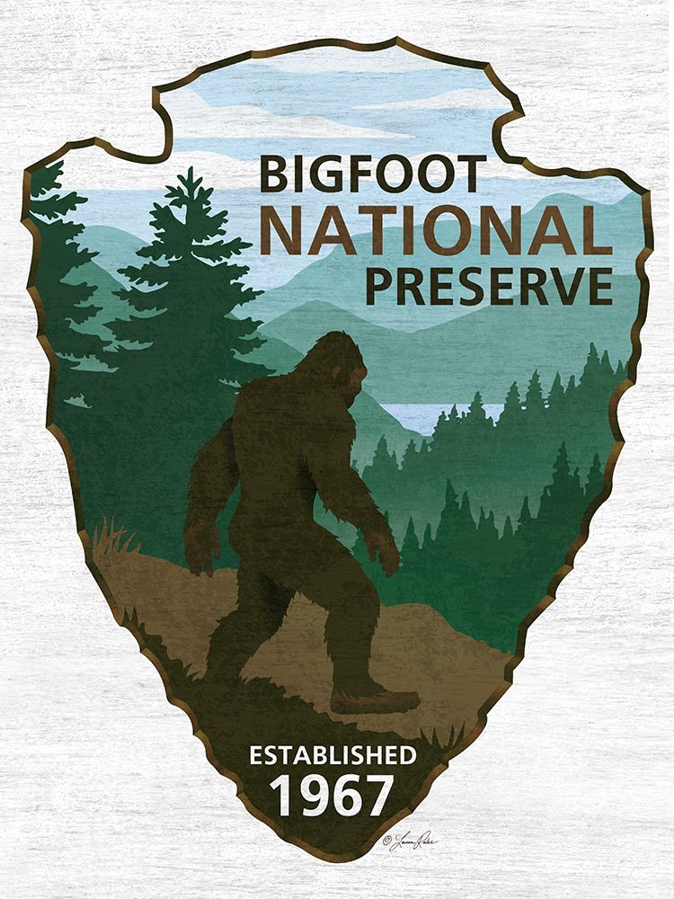 Bigfoot National Preserve art print by Lauren Rader for $57.95 CAD