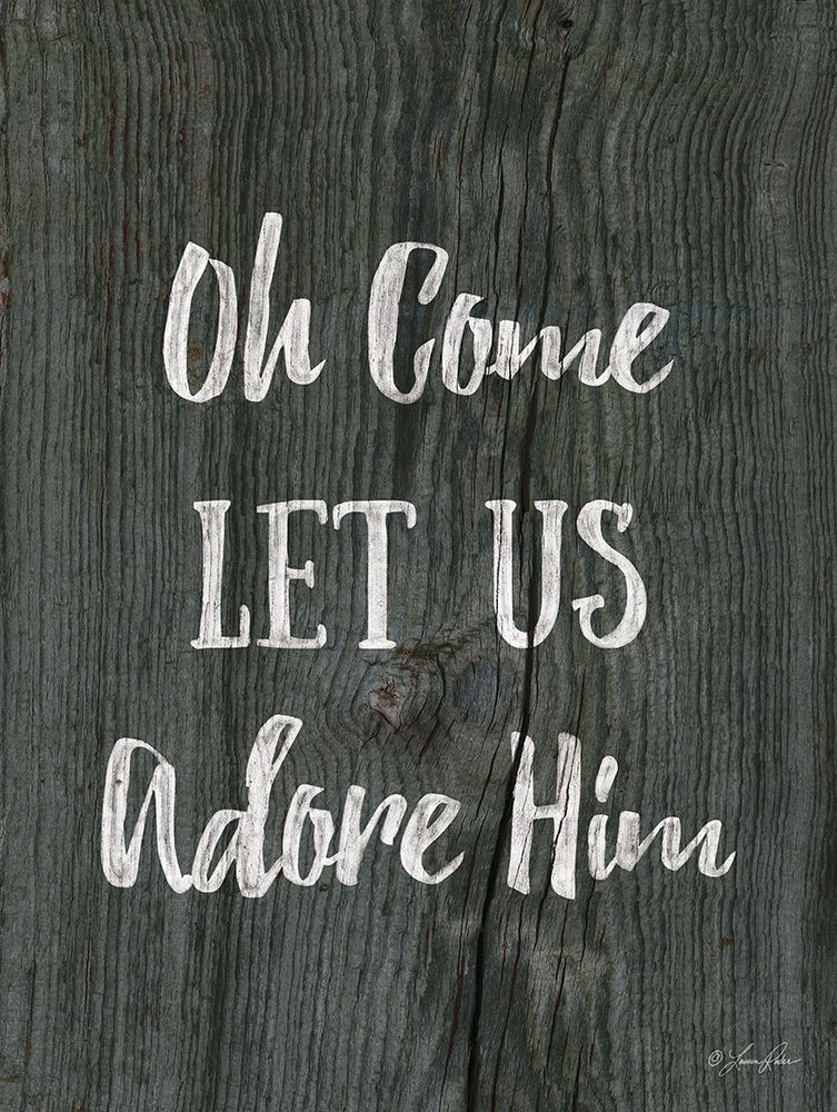Oh Come Let Us Adore Him art print by Lauren Rader for $57.95 CAD