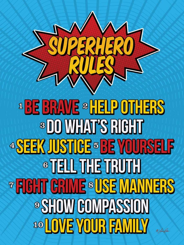 Superhero Rules art print by Lauren Rader for $57.95 CAD