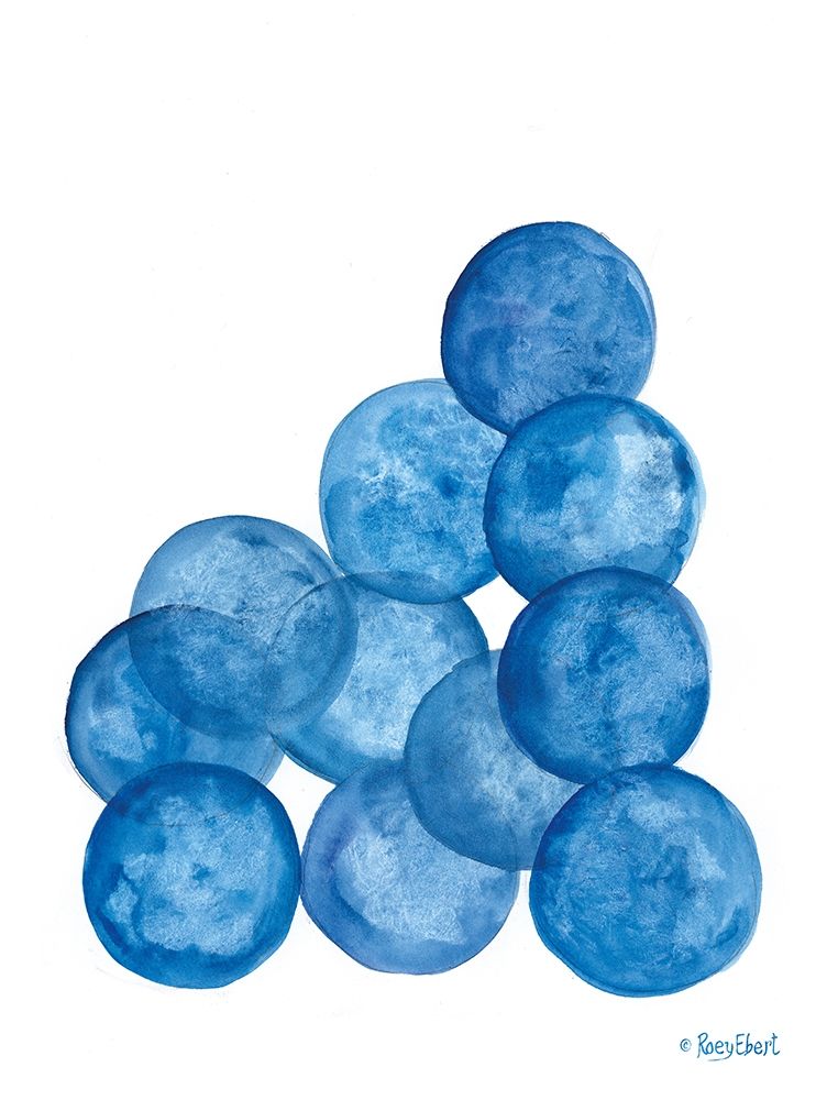 Aegean Blue Abstract IV art print by Roey Ebert for $57.95 CAD