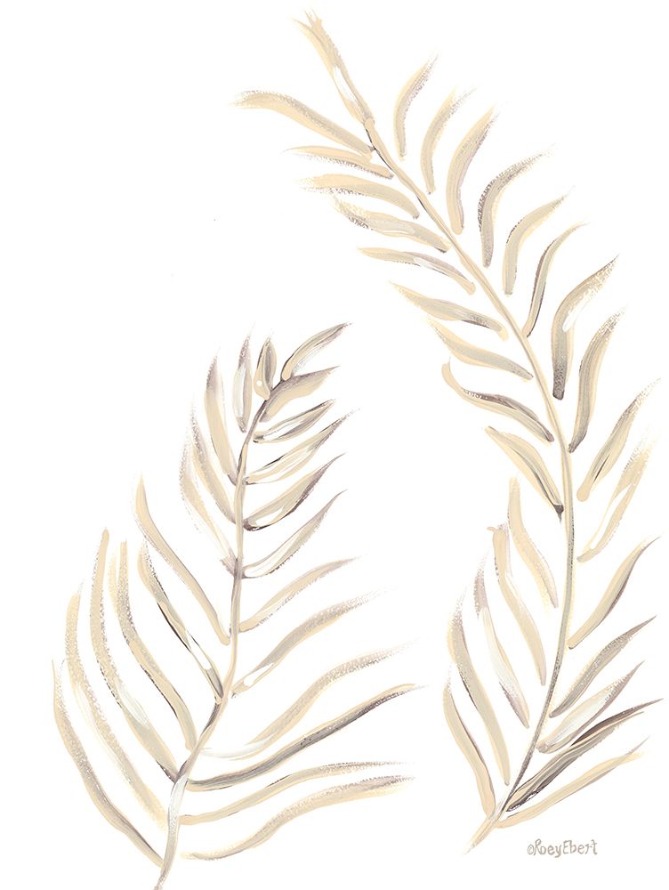Palm Leaves Natural I art print by Roey Ebert for $57.95 CAD