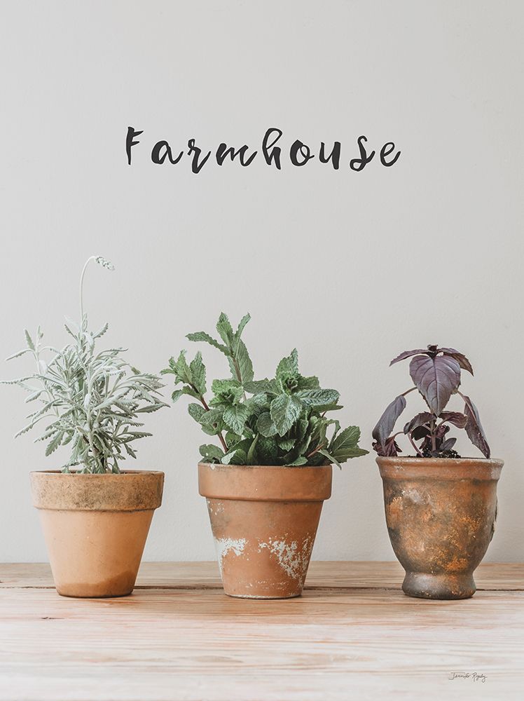 Farmhouse Herbs I art print by Jennifer Rigsby for $57.95 CAD