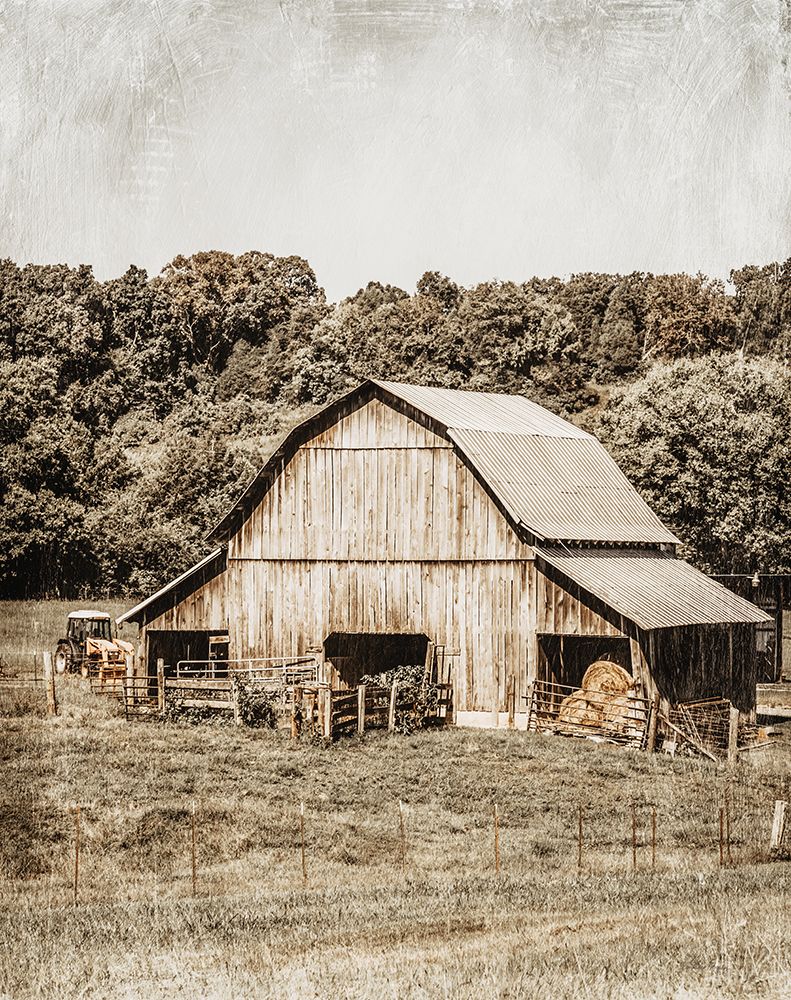 Nestled Hills Barn art print by Jennifer Rigsby for $57.95 CAD
