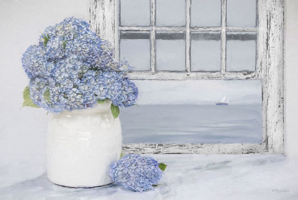 Hydrangeas by the Sea art print by Robin-Lee Vieira for $57.95 CAD