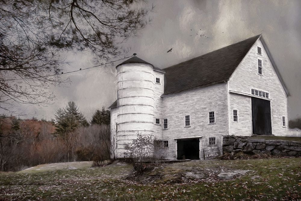 The Old White Barn art print by Robin-Lee Vieira for $57.95 CAD