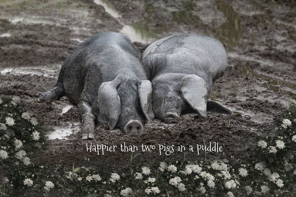 Happier Than Two Pigs in a Puddle art print by Robin-Lee Vieira for $57.95 CAD
