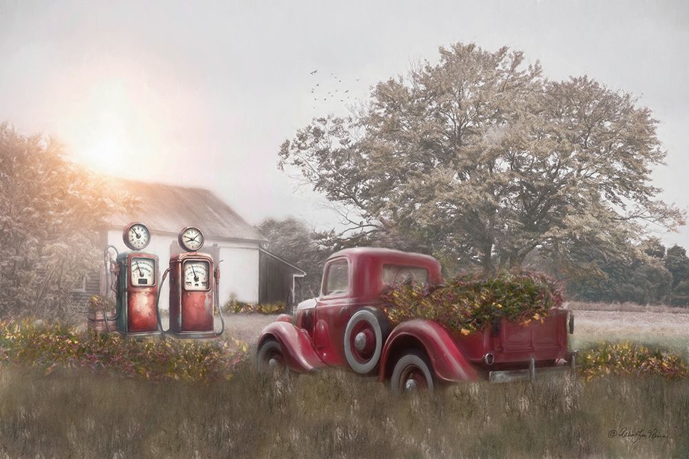 Country Gas Station art print by Robin-Lee Vieira for $57.95 CAD