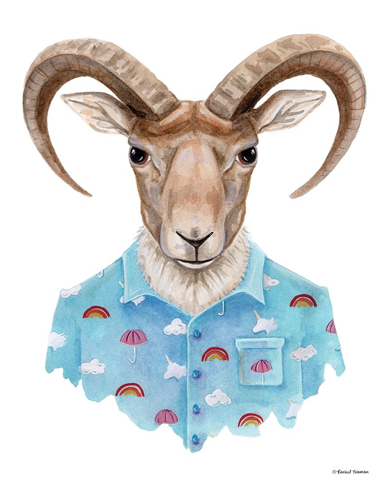Uriel in a Unicorn Shirt art print by Rachel Nieman for $57.95 CAD