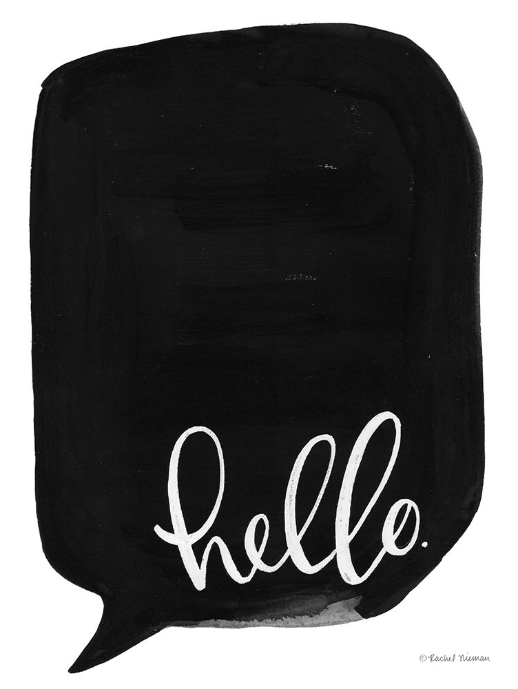 Hello art print by Rachel Nieman for $57.95 CAD