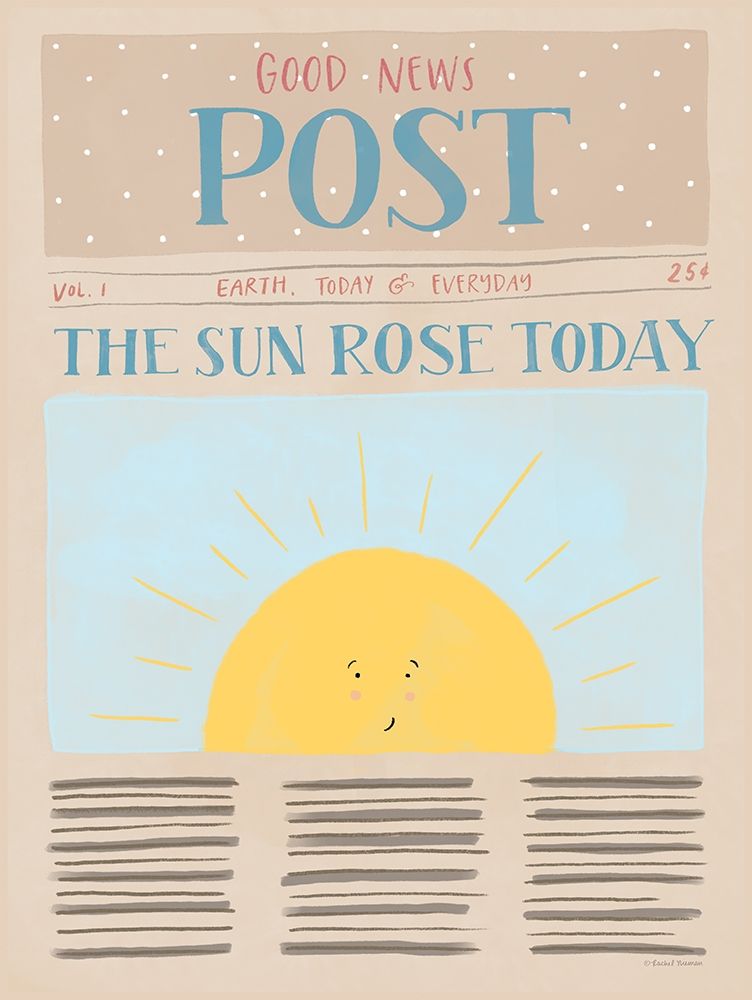 Good New Post art print by Rachel Nieman for $57.95 CAD
