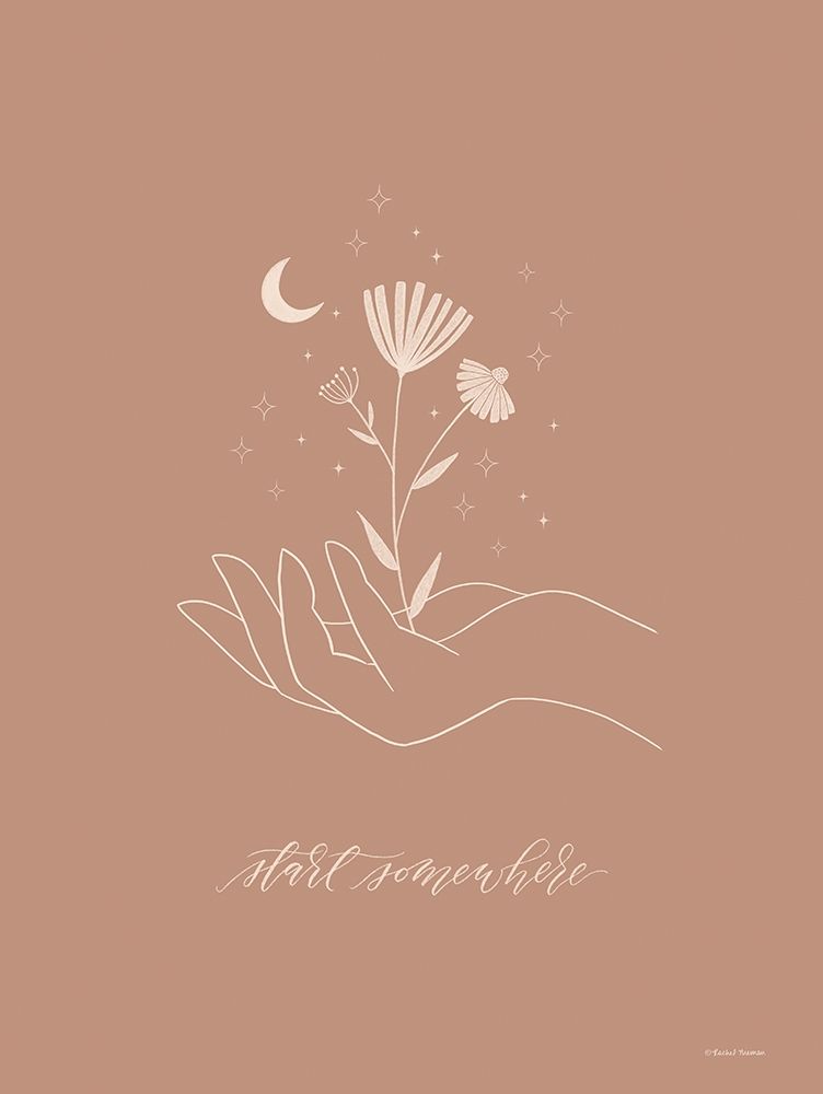 Start Somewhere art print by Rachel Nieman for $57.95 CAD