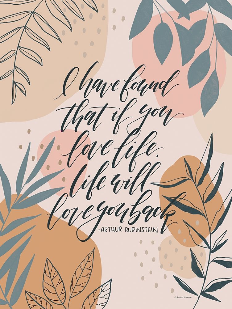 Love Life art print by Rachel Nieman for $57.95 CAD