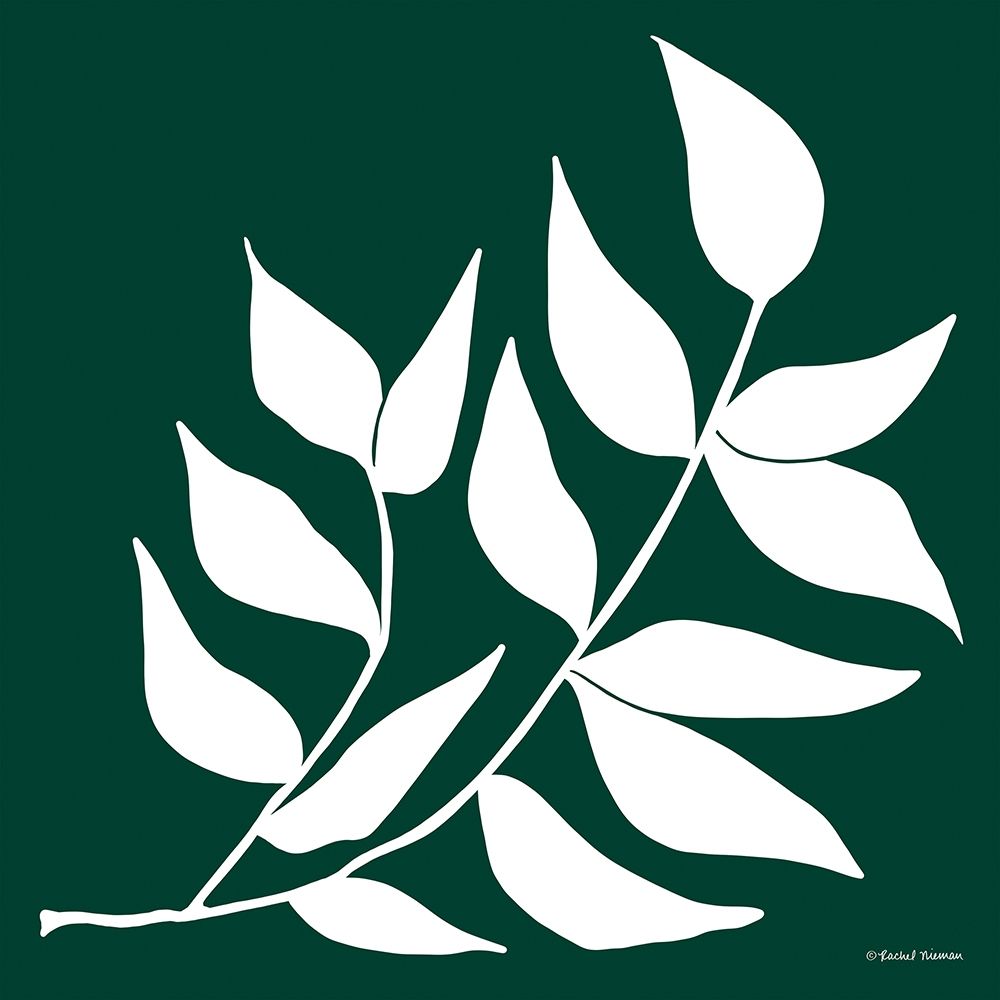 Modern Graphic Leaf Stem art print by Rachel Nieman for $57.95 CAD
