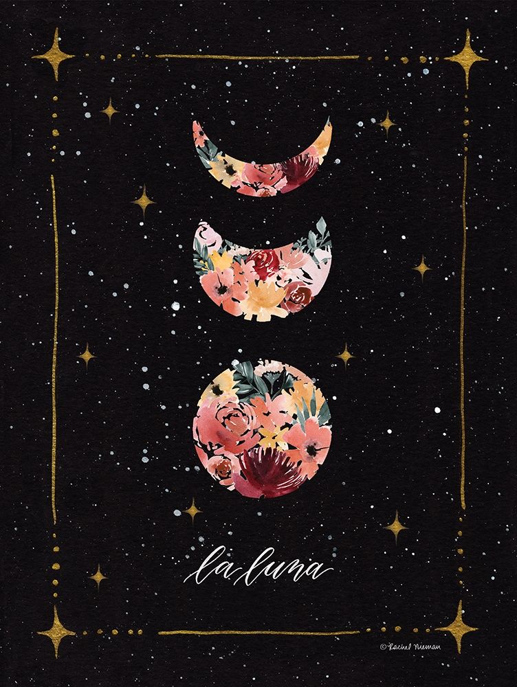 La Luna Moon Phases art print by Rachel Nieman for $57.95 CAD