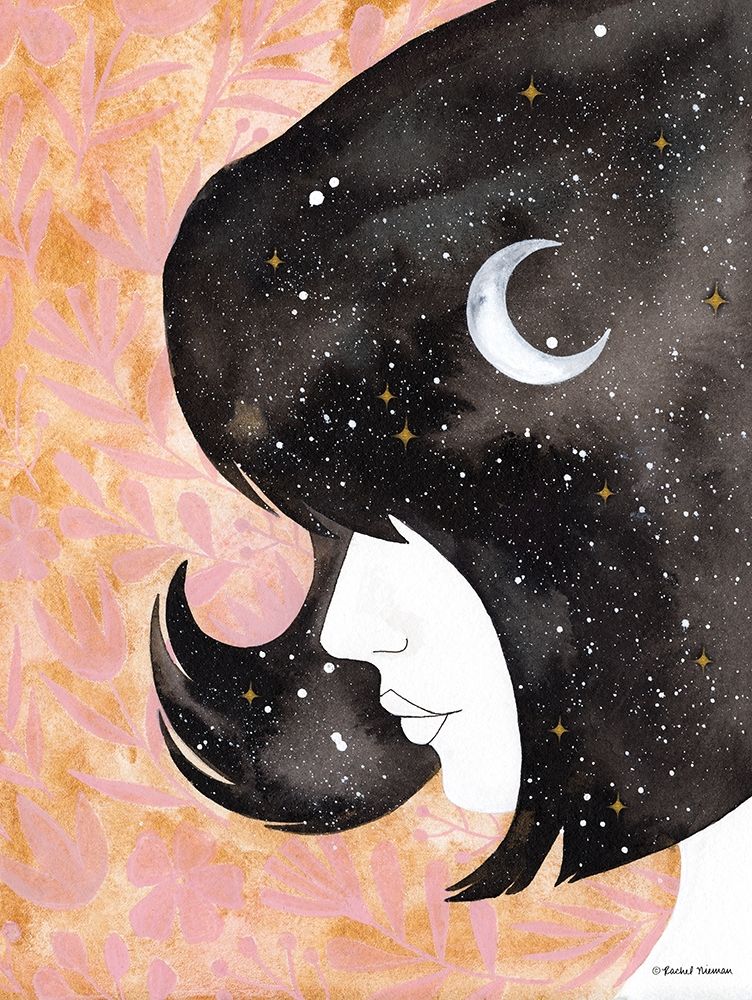 Moon in Her Hair art print by Rachel Nieman for $57.95 CAD