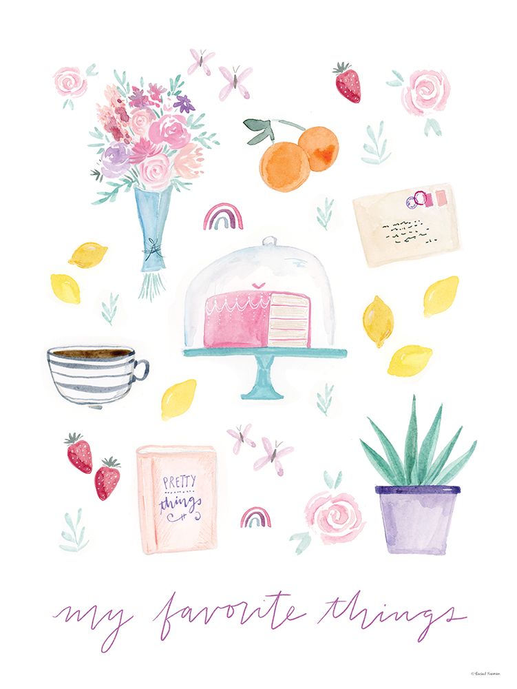 My Favorite Things art print by Rachel Nieman for $57.95 CAD