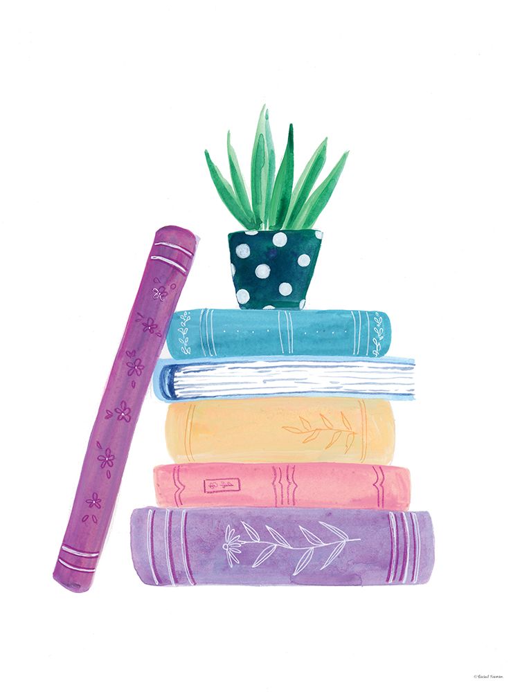 Books Are My Weekend art print by Rachel Nieman for $57.95 CAD
