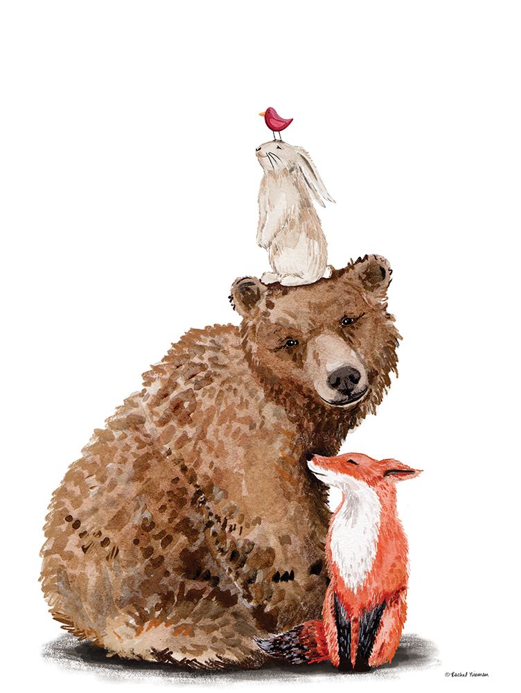 Forest Friends art print by Rachel Nieman for $57.95 CAD
