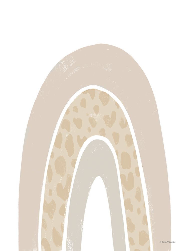 Giraffe Print Rainbow art print by Rachel Nieman for $57.95 CAD