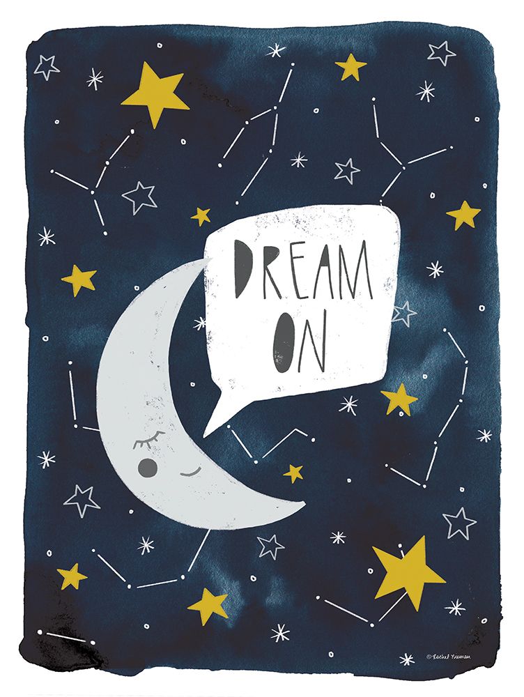 Dream On Moon art print by Rachel Nieman for $57.95 CAD
