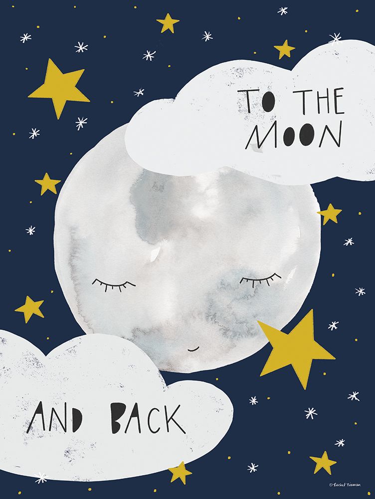 To the Moon art print by Rachel Nieman for $57.95 CAD