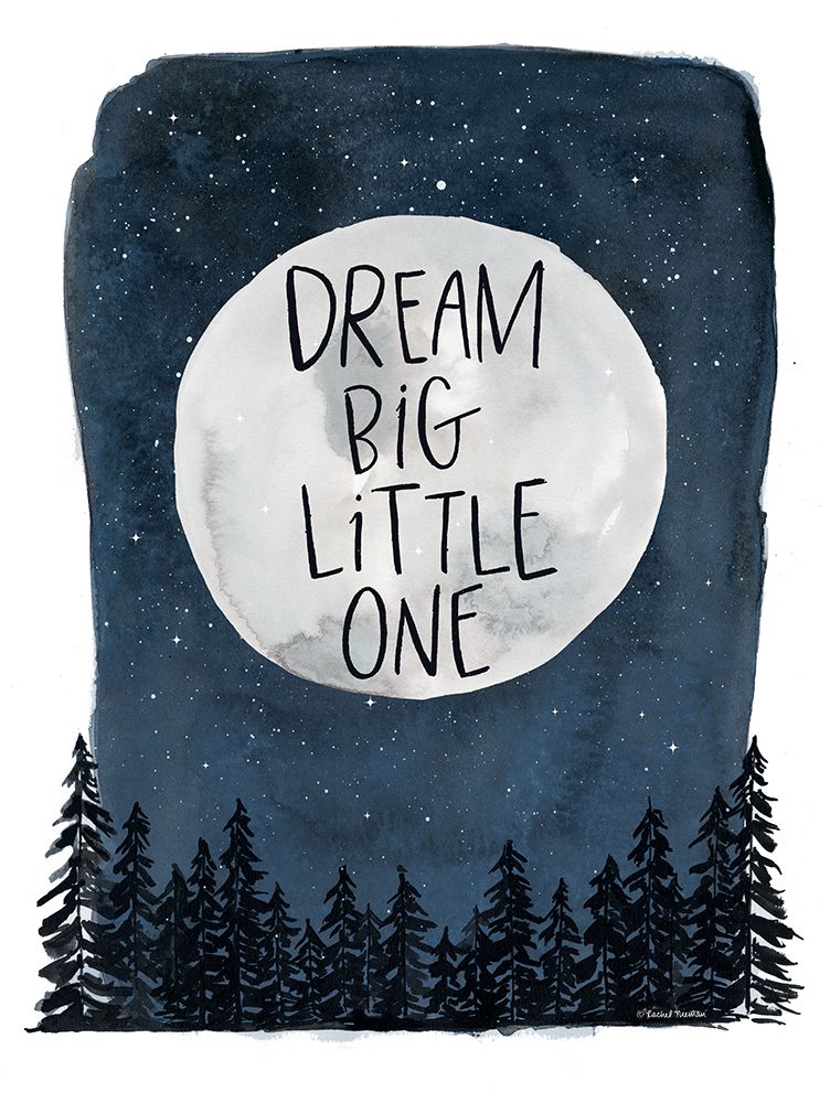 Dream Big Moon art print by Rachel Nieman for $57.95 CAD