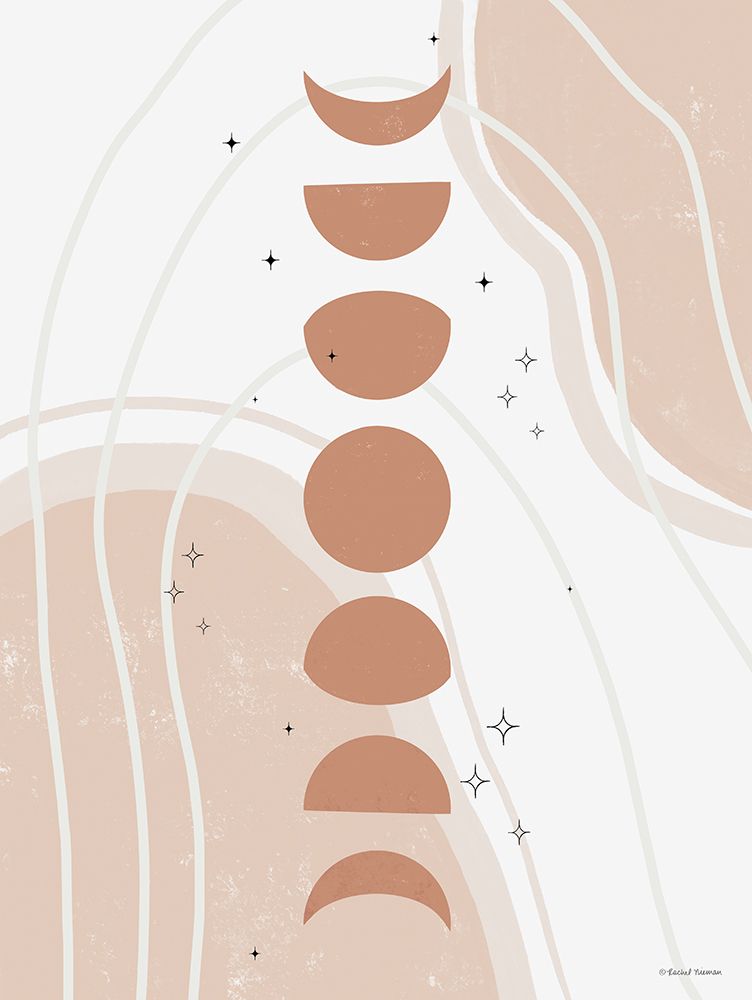 Desert Moon Phase art print by Rachel Nieman for $57.95 CAD