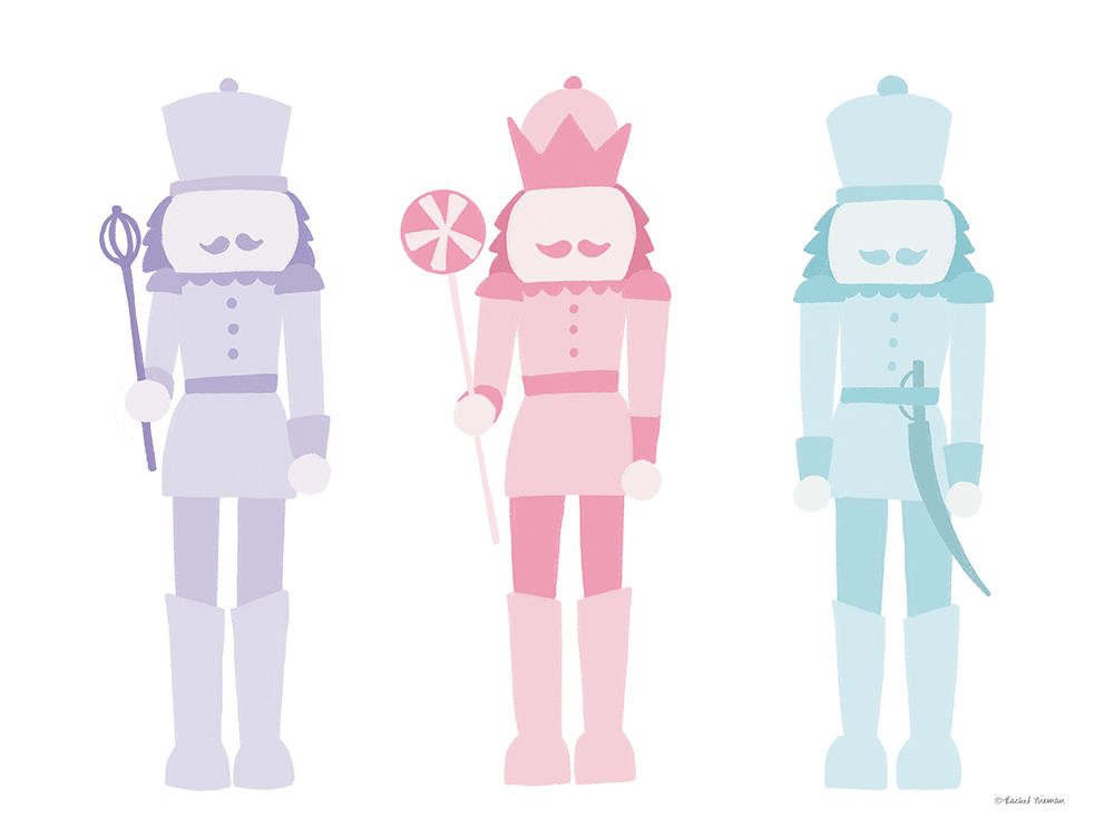 Pastel Nutcrackers art print by Rachel Nieman for $57.95 CAD