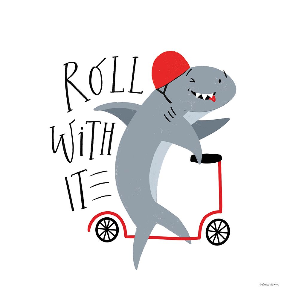 Roll With It Shark art print by Rachel Nieman for $57.95 CAD