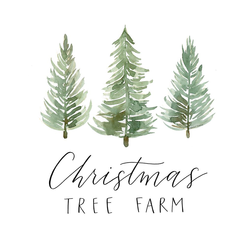 Christmas Tree Farm art print by Rachel Nieman for $57.95 CAD
