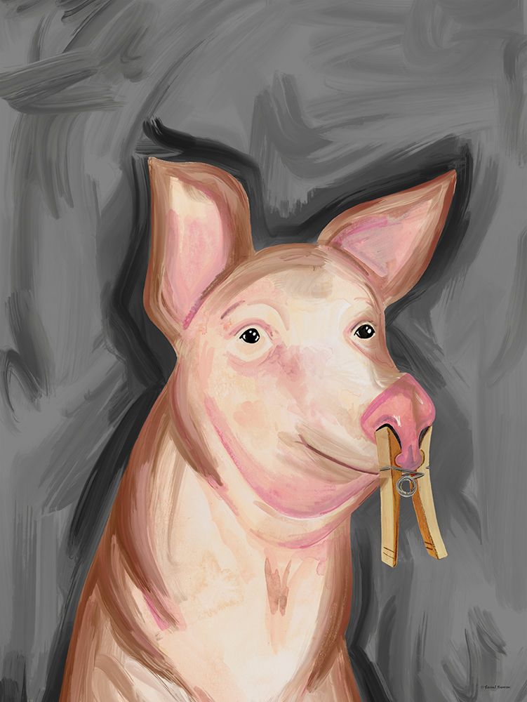 Stinky Pig art print by Rachel Nieman for $57.95 CAD