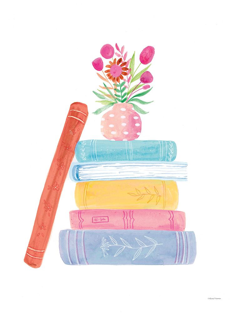 I Love Books art print by Rachel Nieman for $57.95 CAD