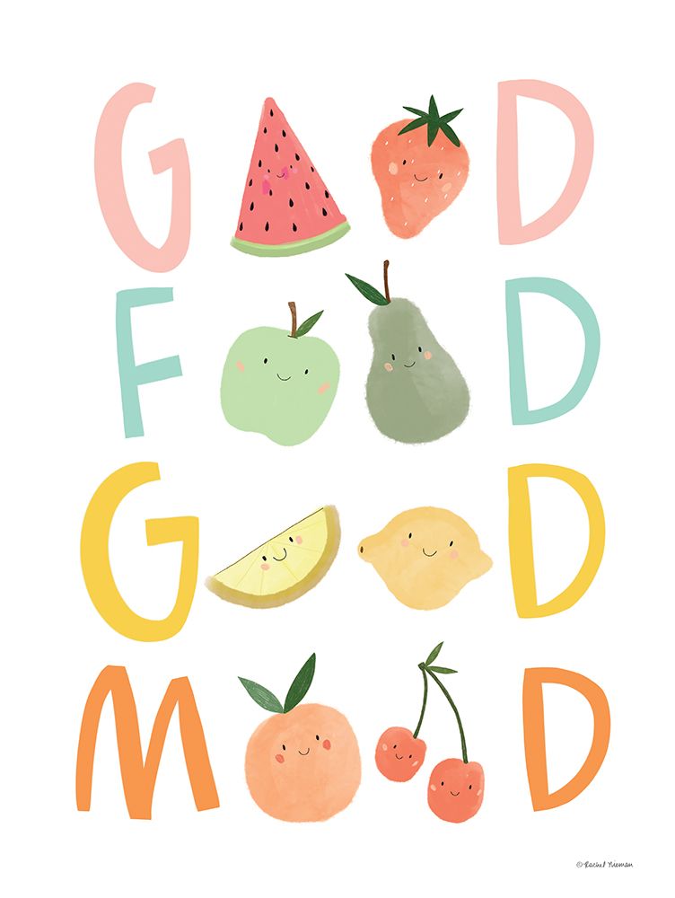 Good Food Good Mood II art print by Rachel Nieman for $57.95 CAD