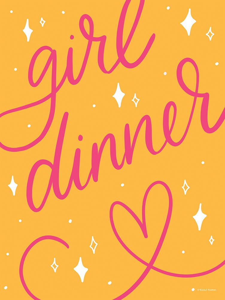 Girl Dinner art print by Rachel Nieman for $57.95 CAD