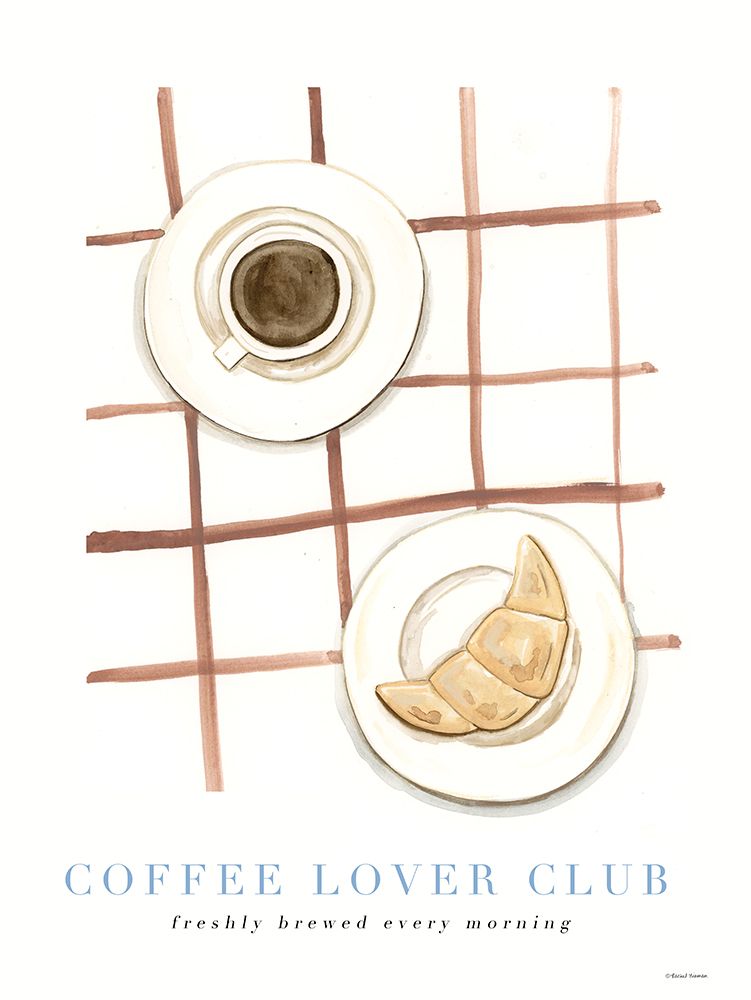 Coffee Lover Club art print by Rachel Nieman for $57.95 CAD