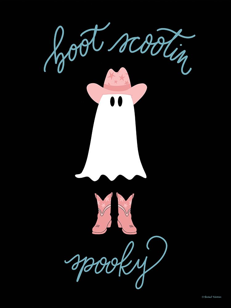 Boot Scootin Spooky art print by Rachel Nieman for $57.95 CAD